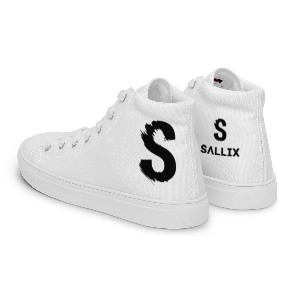 Thumbnail: Sallix Design Black S -Style Women’s top canvas shoes white