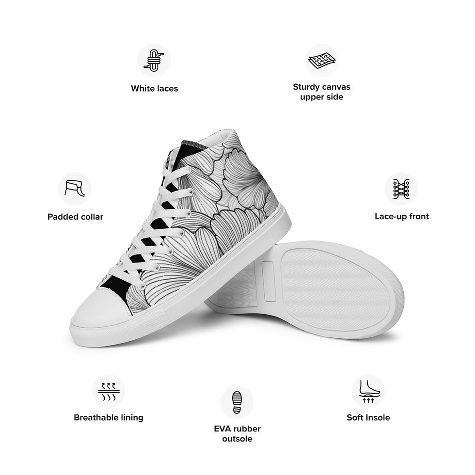 Thumbnail: Sallix Design - Flip - Men’s high top canvas shoes