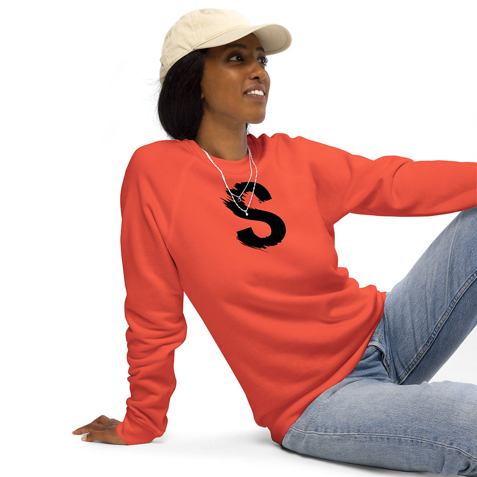 Thumbnail: Unisex organic raglan sweatshirt