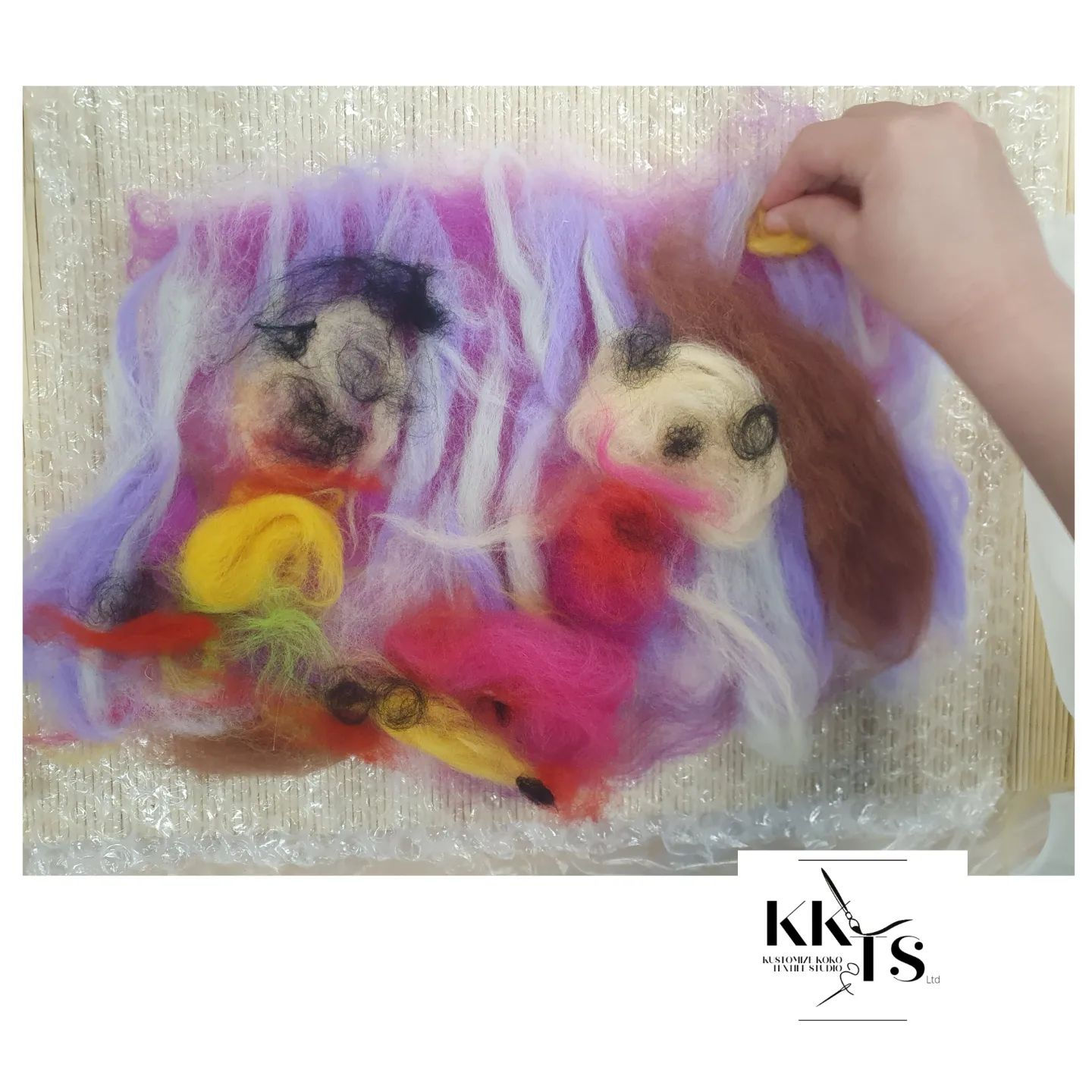 KKTS - Wet Felt making Felting starter kit 
