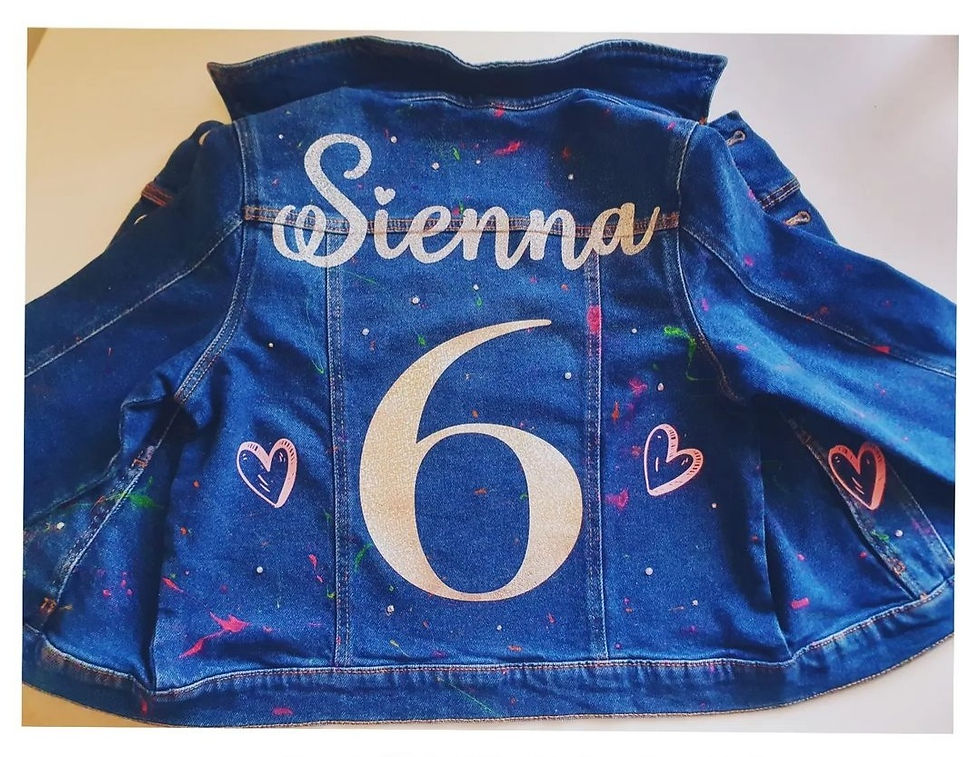 Thumbnail: PERSONALISED Kids Denim Jacket