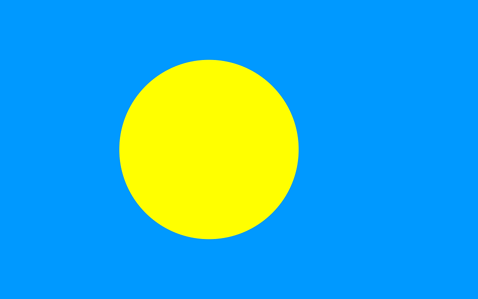 DRAPEAU OFFICIEL DE LA REPUBLIQUE DES PALAOS