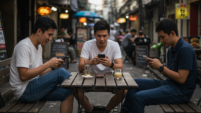Quand le smartphone devient compagnon de table : comprendre l’usage des réseaux sociaux chez les Thaïlandais 