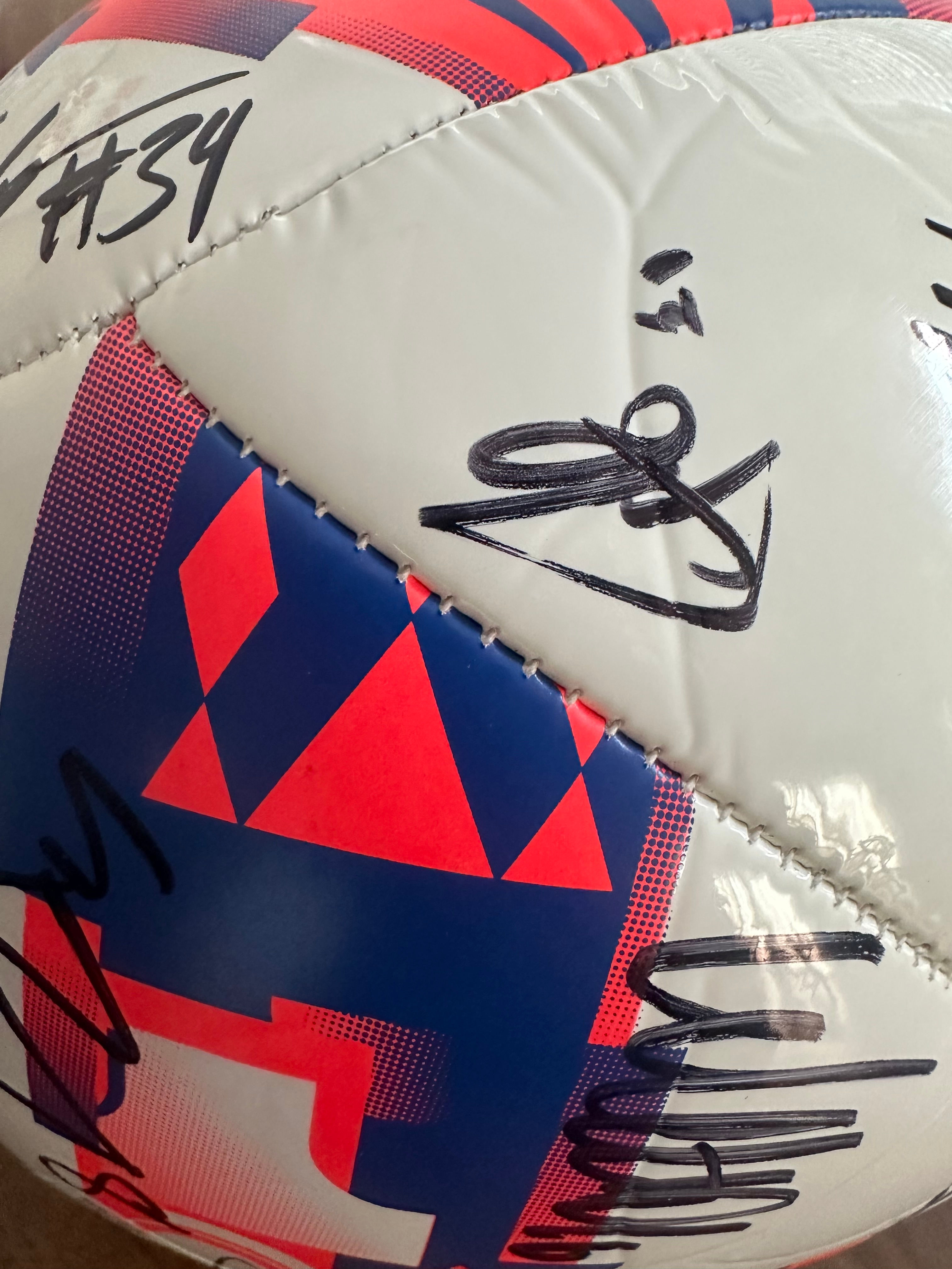 Chicago Fire Scarves and Signed Soccer Ball Raffle Ticket