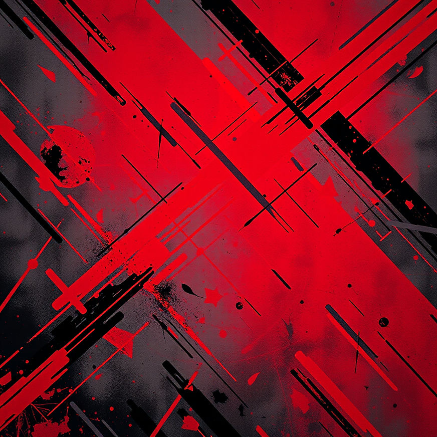create an edgy abstract background using red, black, and grey.jpg