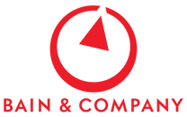 Bain & Company logo: red circle, triangle