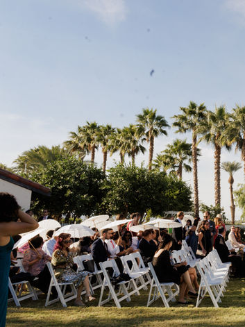 Wedding Ceremony setup at The Emerson Estate California