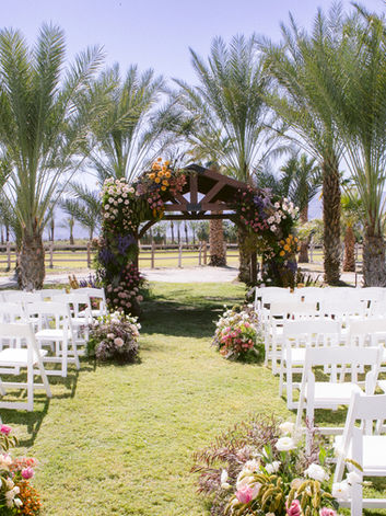 Emerson Estate wedding venue ceremony setup