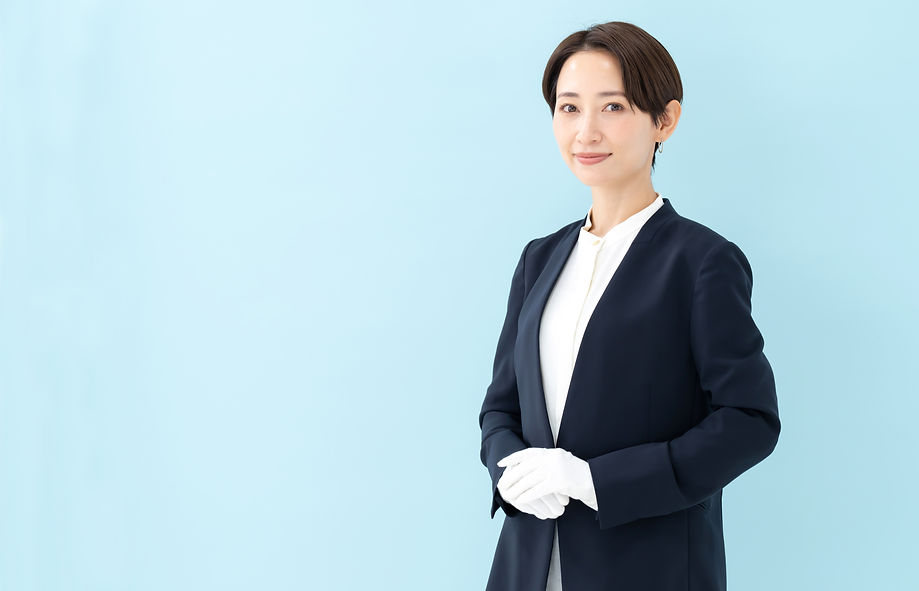 笑顔の女性