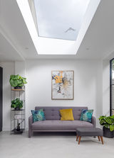 Chilled seating area with beautiful sky view in South London