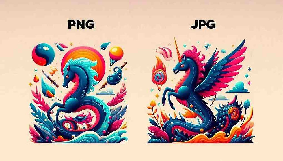 PNG and JPG