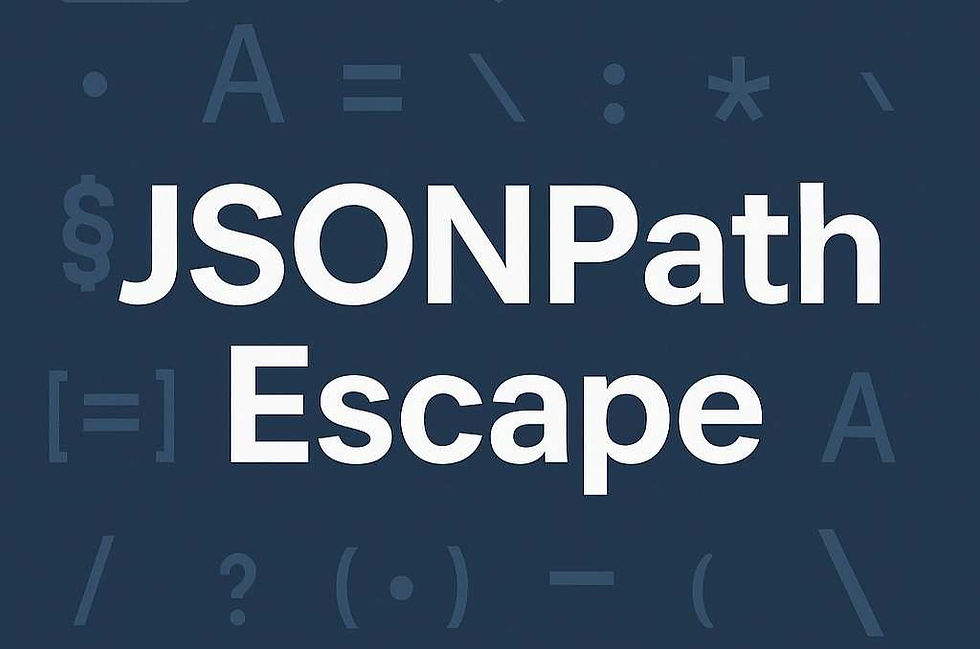 JSONPath Escape