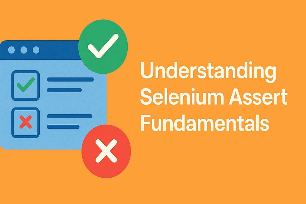 Selenium Assert Fundamentals