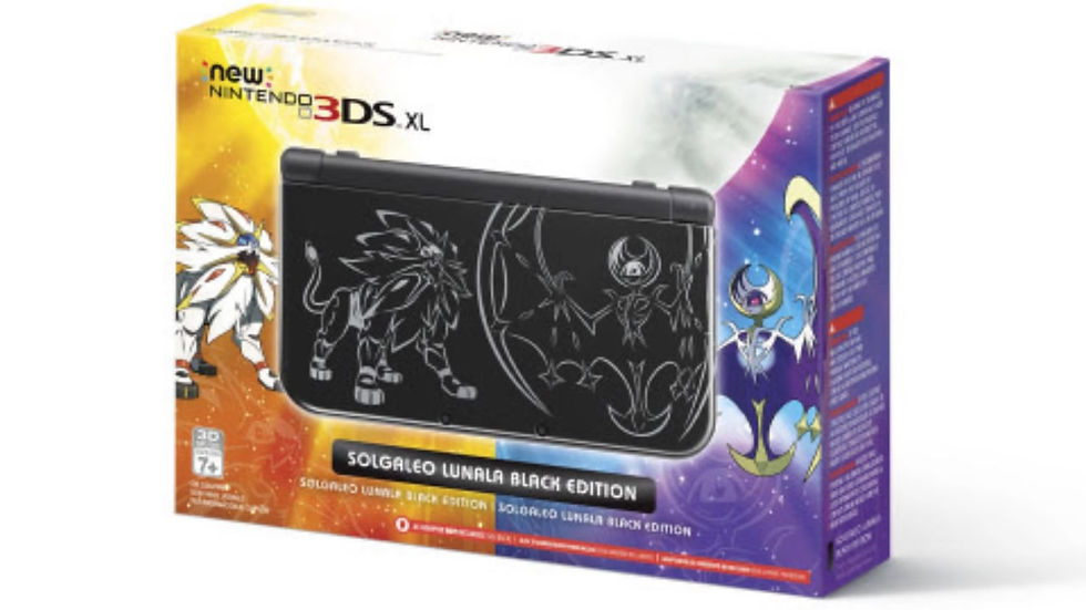 Miniatura: KIT RIGIDO NEW 3DS XL POKEMON ULTRA MOON LUNALA NEGRO