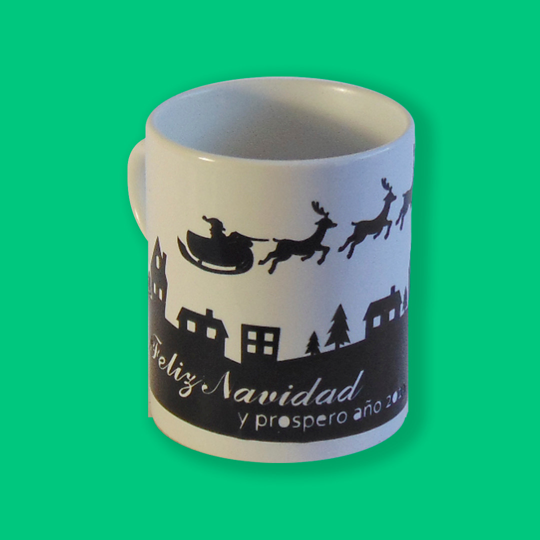 Taza vinyl navidad