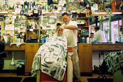 Miles and Dennis, Dan Cercone Barber