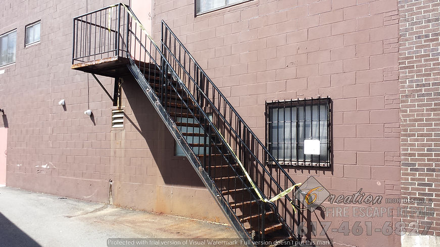 Rusted Fire Escape (Before)