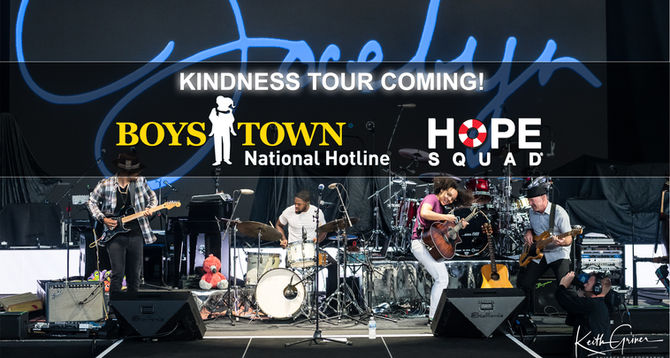 HOPE squad Joins Jocelyn and Boys Town National Hotline on the kindness tour!