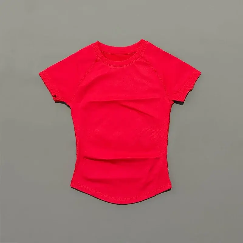 Thumbnail: HISTELLO Sport Short Sleeve Top Seamless Yoga Leotard Clothing Women Running