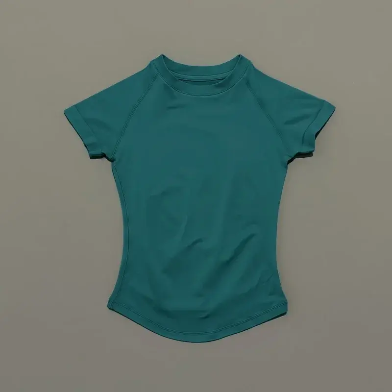 Thumbnail: HISTELLO Sport Short Sleeve Top Seamless Yoga Leotard Clothing Women Running