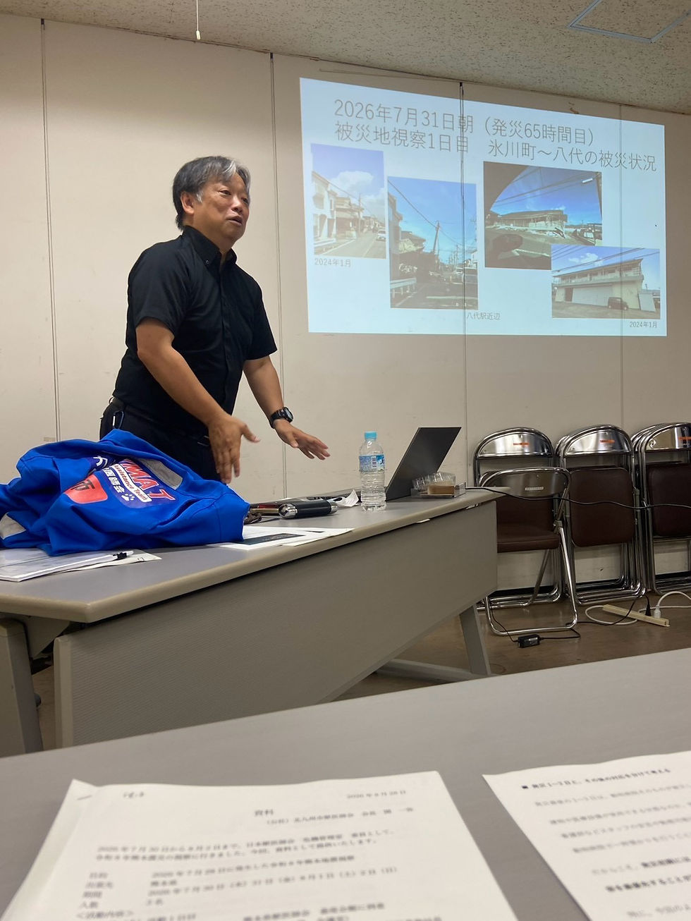北九州市役所にて「熊本地震報告会」を実施