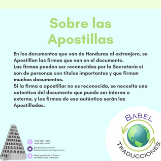 Apostillas Honduras