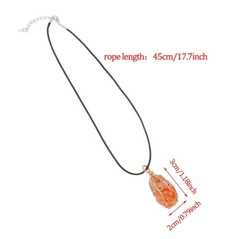 Küçük resim: Raw Carnelian Necklace. Natural Stone, Healing Crystal. Chakra, July Birthstone