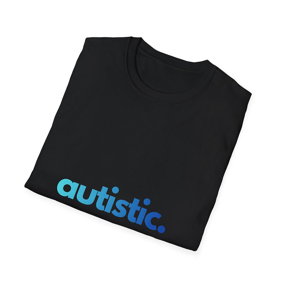 Thumbnail: Simple "autistic." Autism Awareness Charity T-Shirt