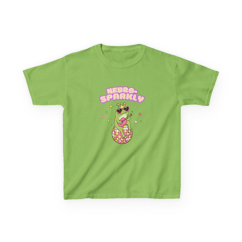 Thumbnail: "Neuro-Sparkly Frog"- Fun Kids Autism T-Shirt