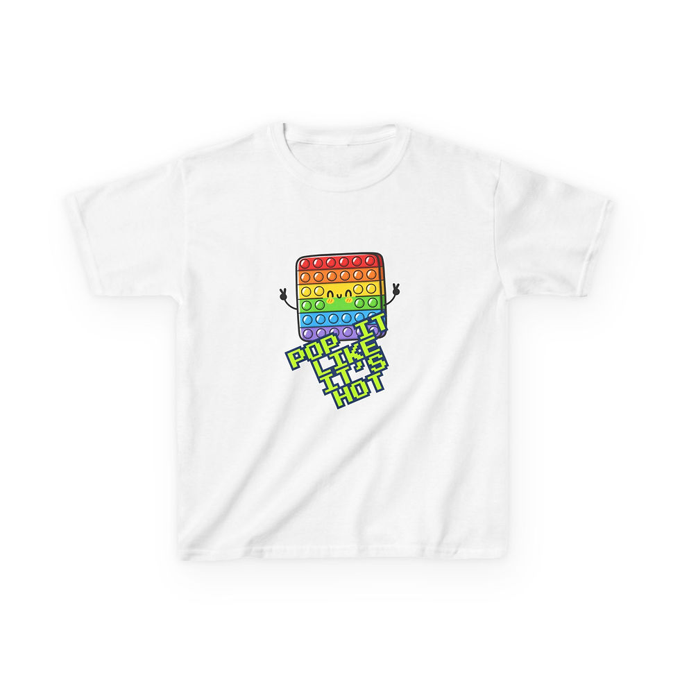 Thumbnail: "Pop It Fidget T" - Fun Kids Autism T-Shirt