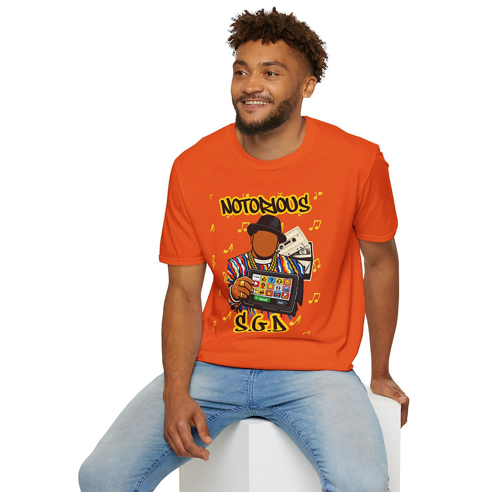 Thumbnail: Funny Therapist Autism T-Shirt - Hip-Hop Tribute for AAC/SGD