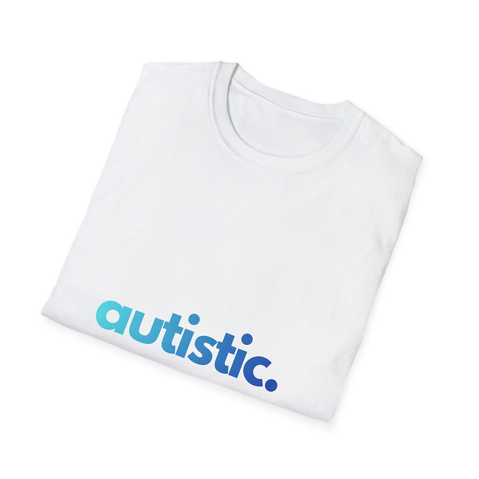 Thumbnail: Simple "autistic." Autism Awareness Charity T-Shirt