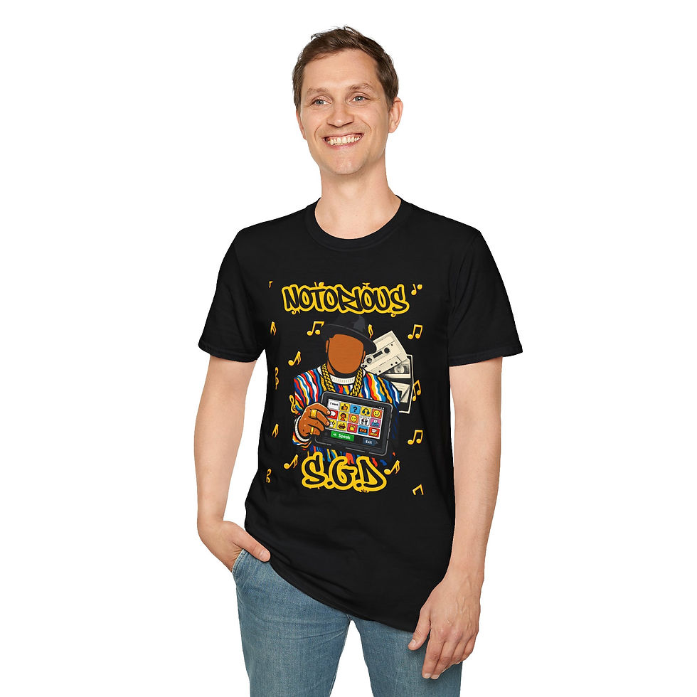Thumbnail: Funny Therapist Autism T-Shirt - Hip-Hop Tribute for AAC/SGD