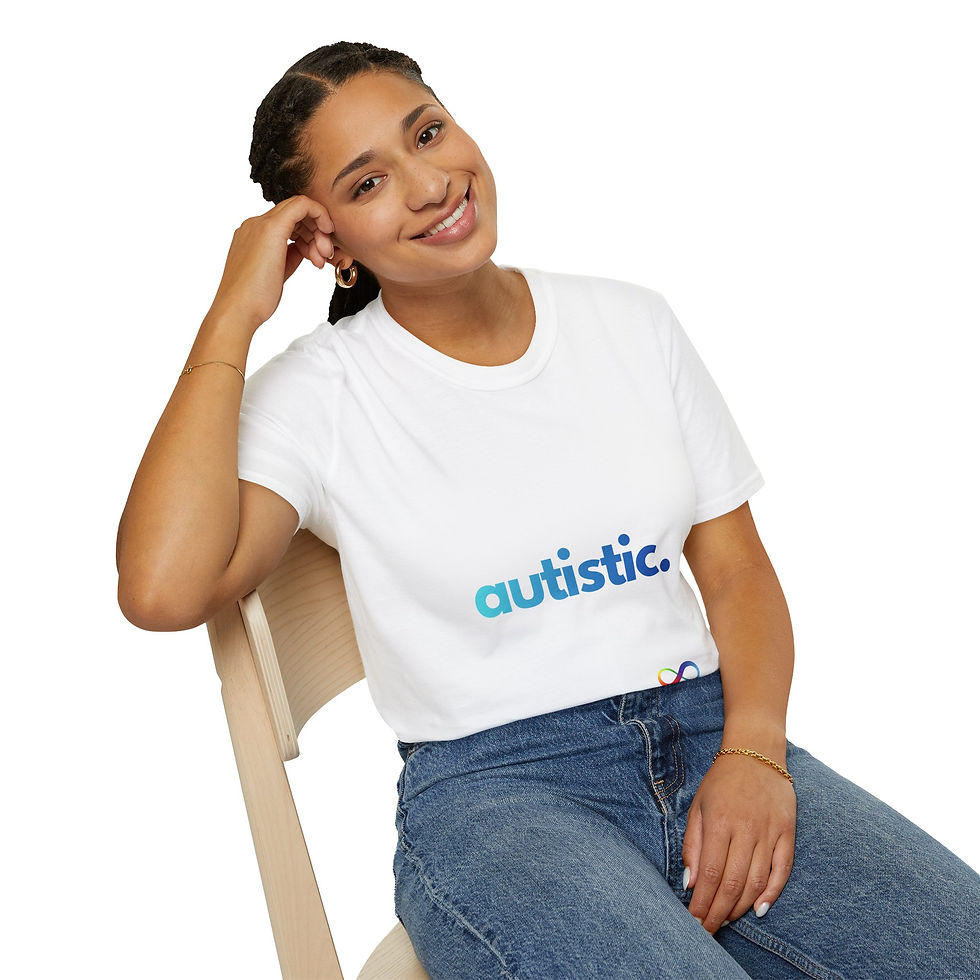 Thumbnail: Simple "autistic." Autism Awareness Charity T-Shirt