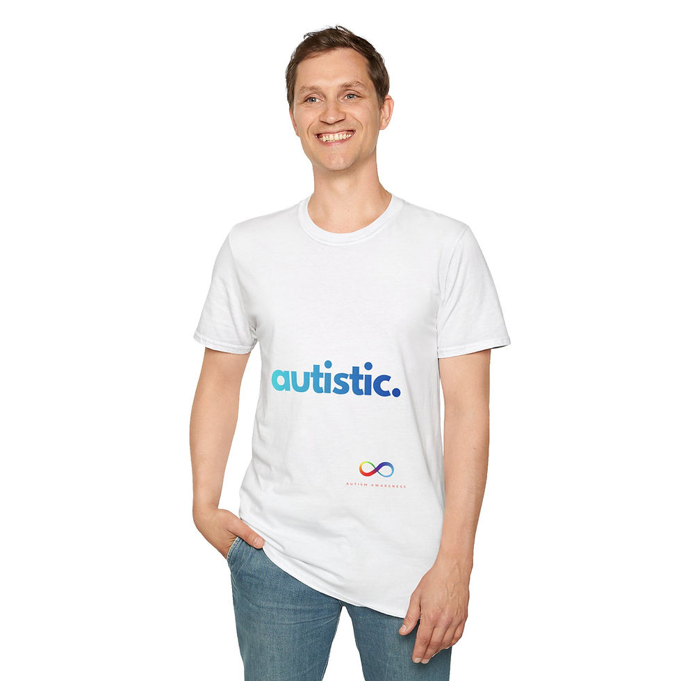 Thumbnail: Simple "autistic." Autism Awareness Charity T-Shirt