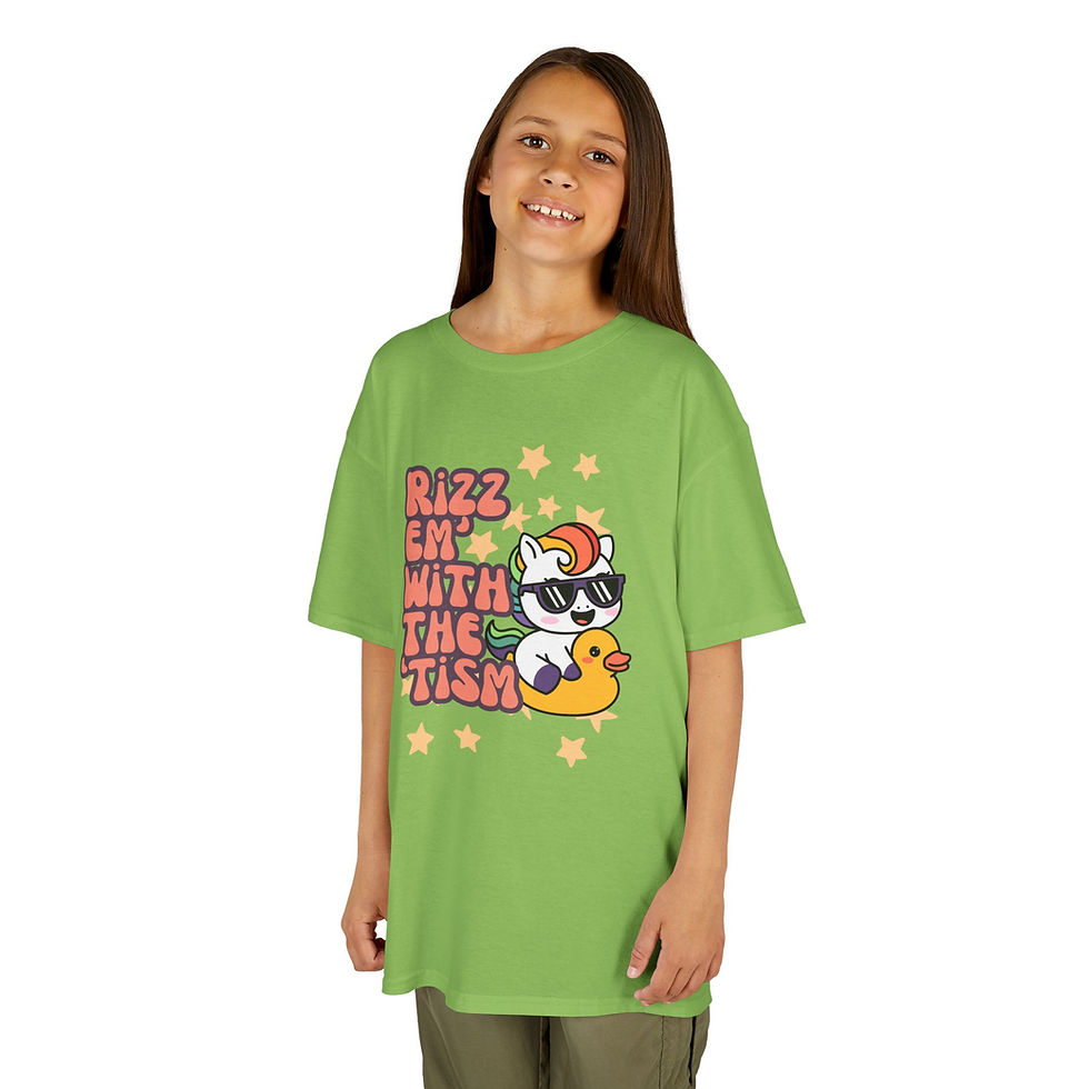 Thumbnail: "Rizz Em With The Unicorn" Fun Kids Autism T-Shirt