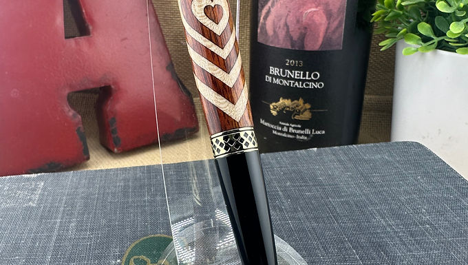 Mesa Click Pen - Heart Inlay