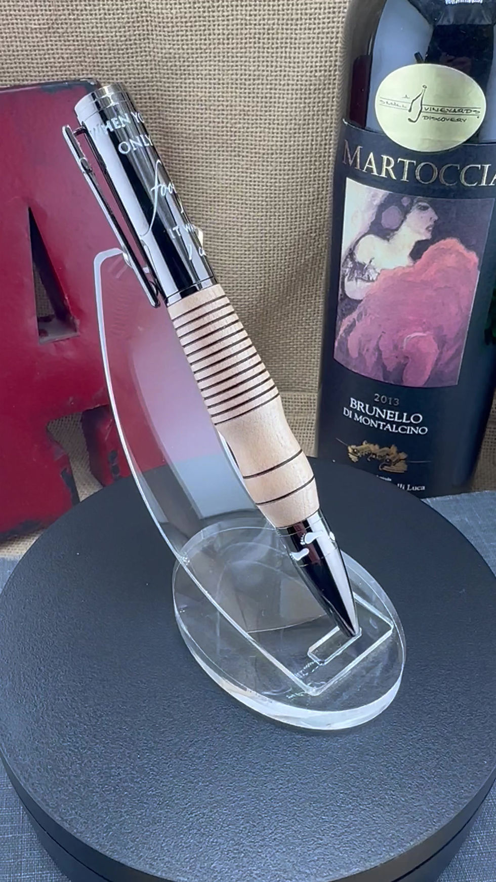 Thumbnail: Footprints in the Sand Twist Pen - Birch