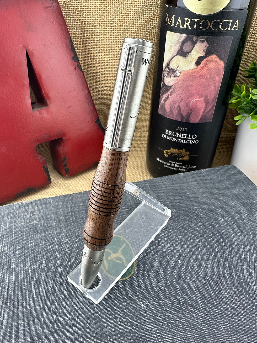 Thumbnail: Footprints in the Sand Twist Pen - Walnut