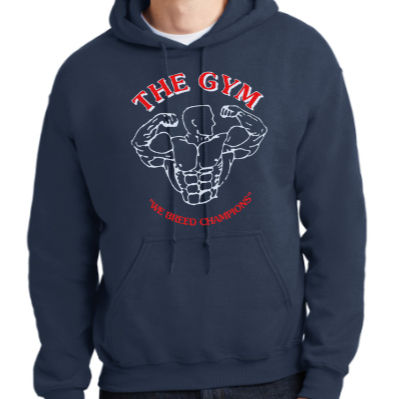 Thumbnail: Adult Heavy Blend Fleece Hoodie - Red Logo