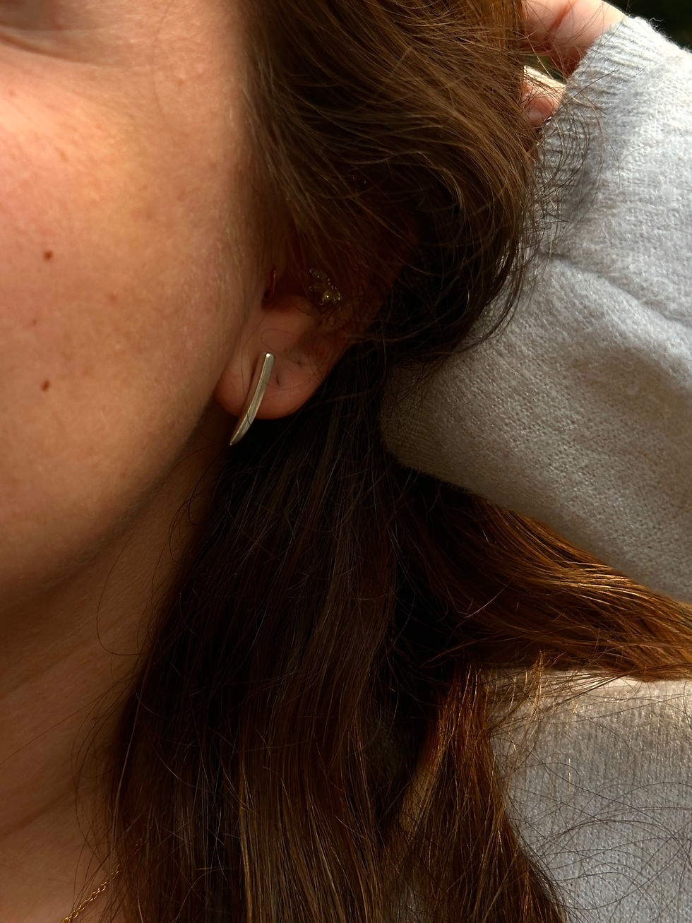 Miniature : Une paire de boucles d'oreilles en argent