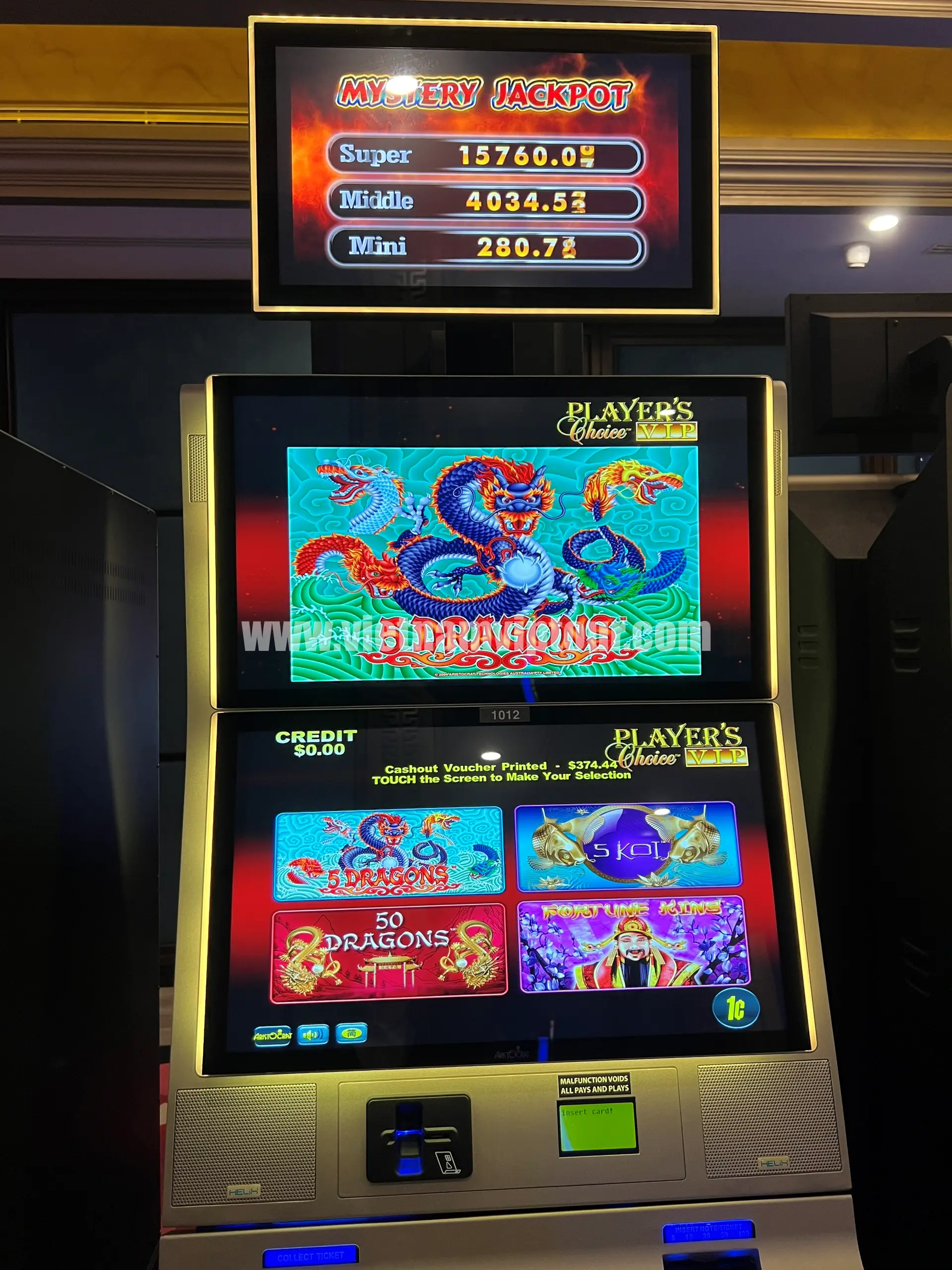 4가지 종류 중 선택이 가능한 Player's Choice VIP게임