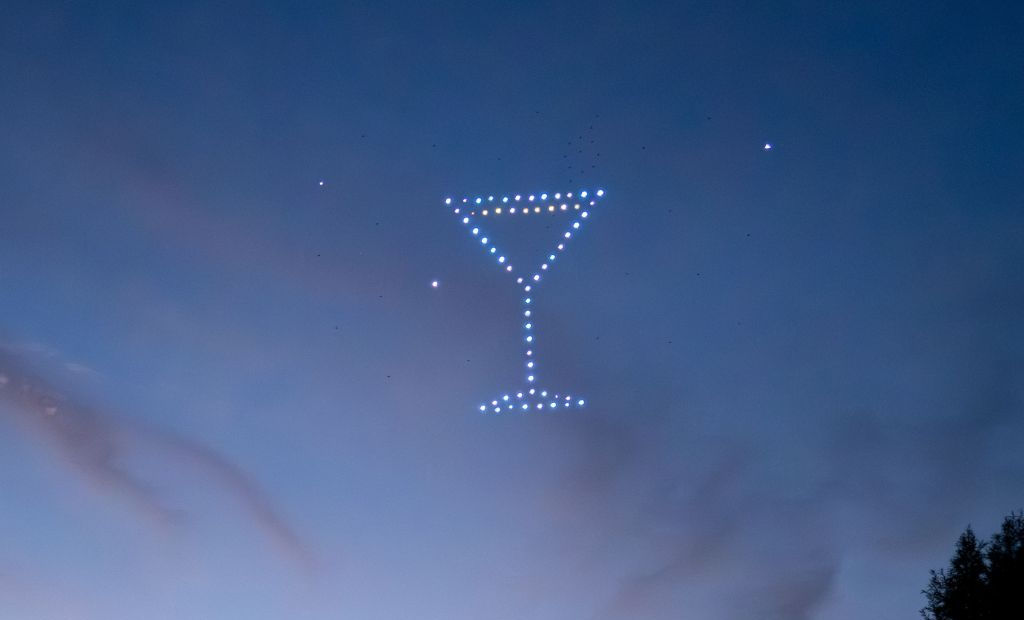 Figure d'un verre de martini