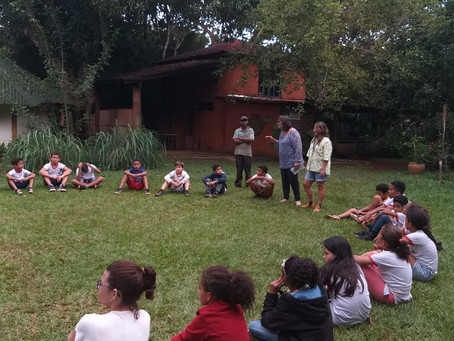 Estudantes da E.C Aspalha comemoram a semana das águas na Oca do Sol