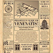 old-newspaper-vector-template-retro-vect
