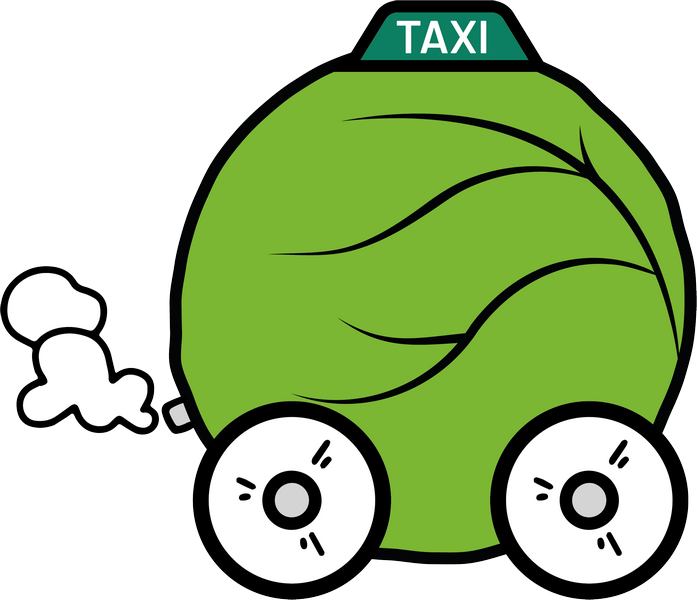 Chabistaxi Logo Icon Chabis auf Rädern