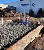 Connecticut Transit  Hamden concrete pour