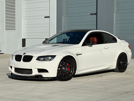 2013 BMW E92 M3 Competition 63k miles DCT Alpine White Fox Red rod bearings done for sale LA M3List
