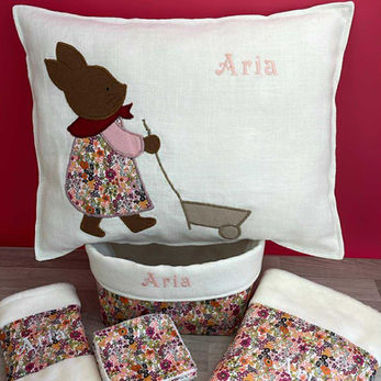 Coussin et ensemble de bain personnalisés pour enfant