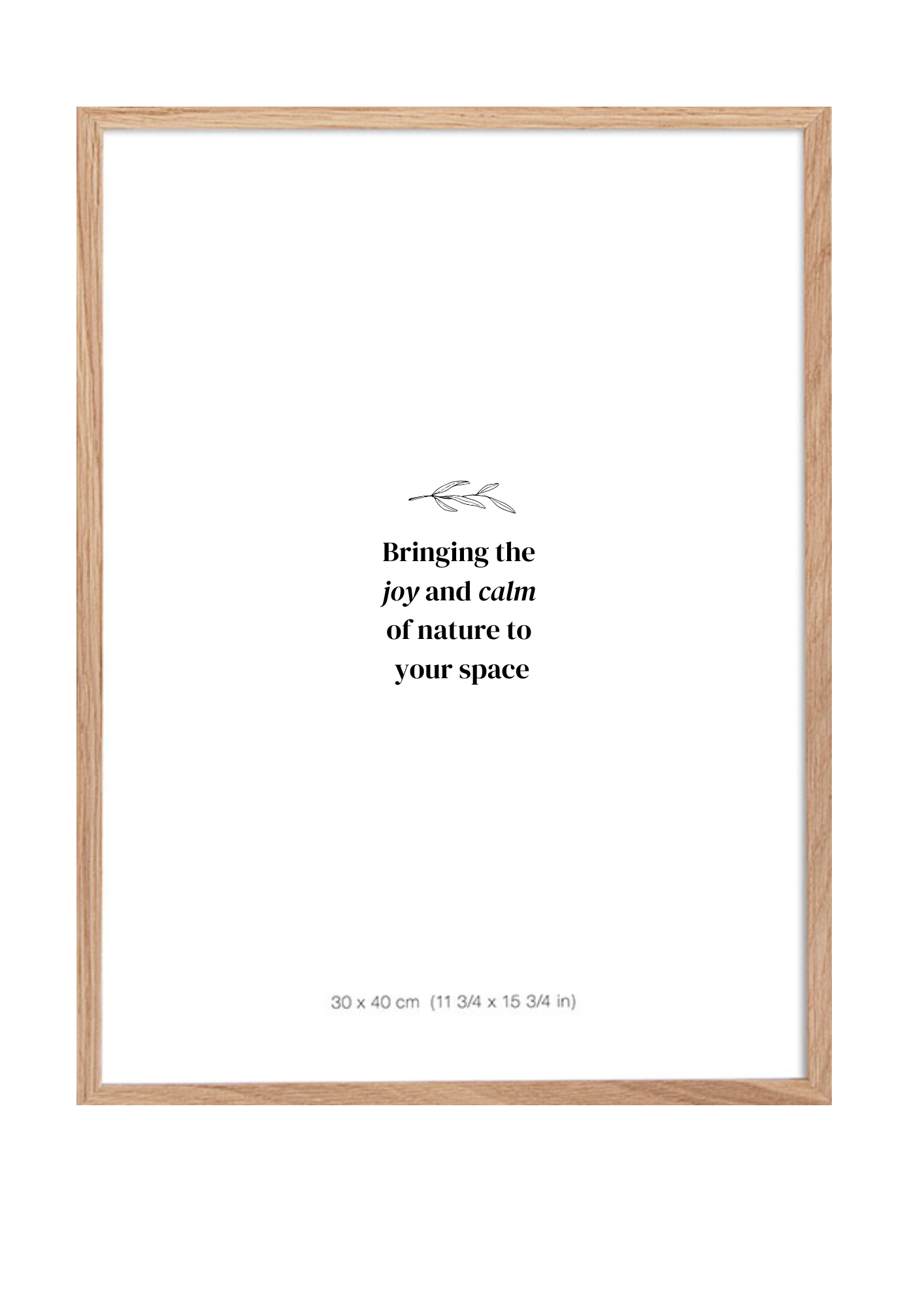 30x40cm | Holzrahmen aus Eiche